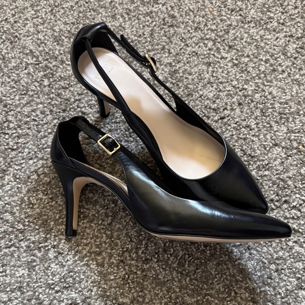 Cole Haan Black Slingback Heels